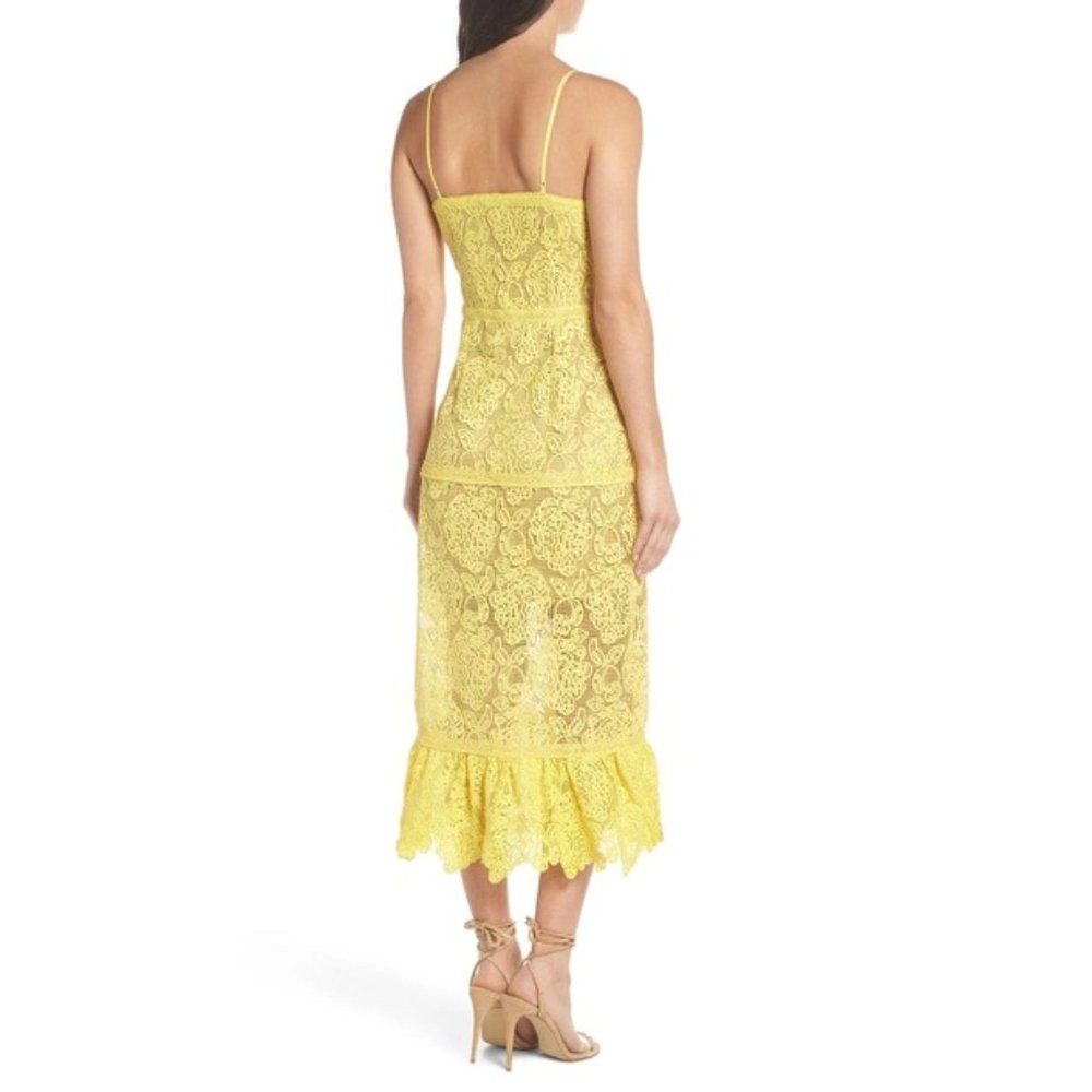 Foxiedox Majorie Lace Dress Yellow S - Picture 12 of 14